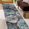 World Rug Gallery Contemporary Floral Design Non Shedding Soft Area Rug 2' x 7' Blue 400BLUE2x7 - alternate 4